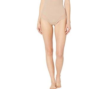 Miraclesuit Sheer Extra Firm Shaping High Waist Thong Stucco XL (Women's 14-16)
